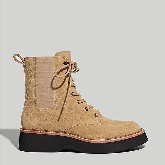 The Helen Platform Chelsea Boot in Suede size 8 - Picture 2 of 7